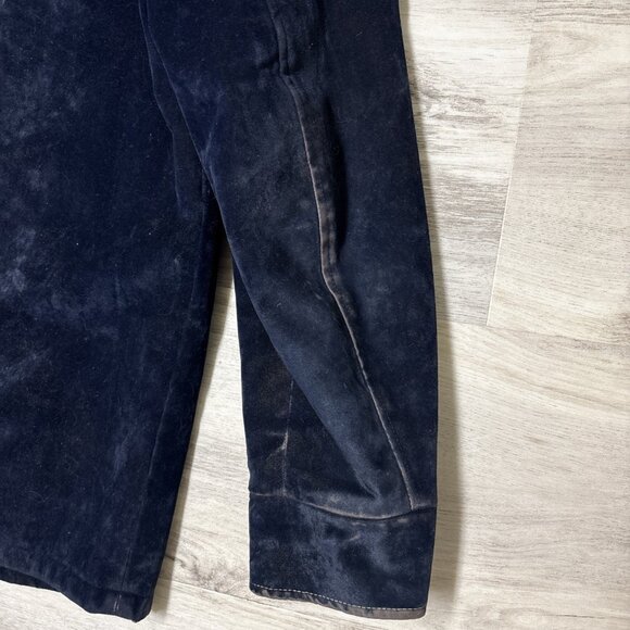 70s Vintage Studded Dagger Collar Blue Velvet Jacket Men’s L Rock Concert Stage - Picture 7 of 12